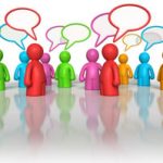 people talking