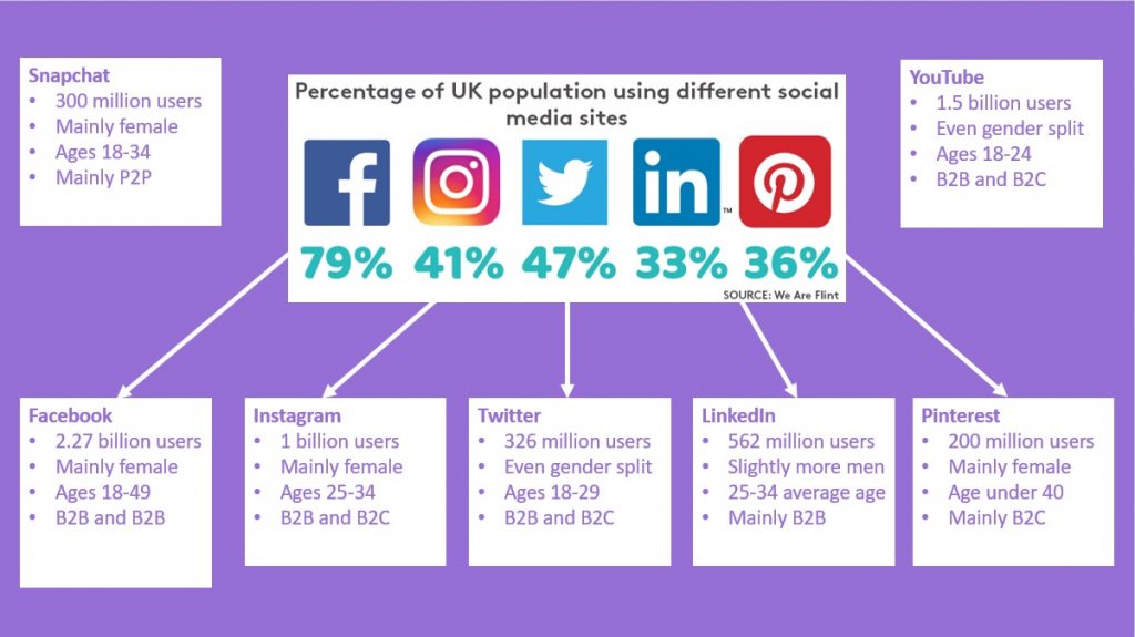 socisl media platform demographics from Plumb Digital